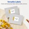 Avery Printable Rectangle Labels, Gold-Dipped Edge, 4" x 3-1/3", Matte White Rectangle Labels, Permanent, Laser/Inkjet, 40ct, Great for Product Labels